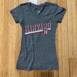 Harvard Women's Gray V-Neck Top XS